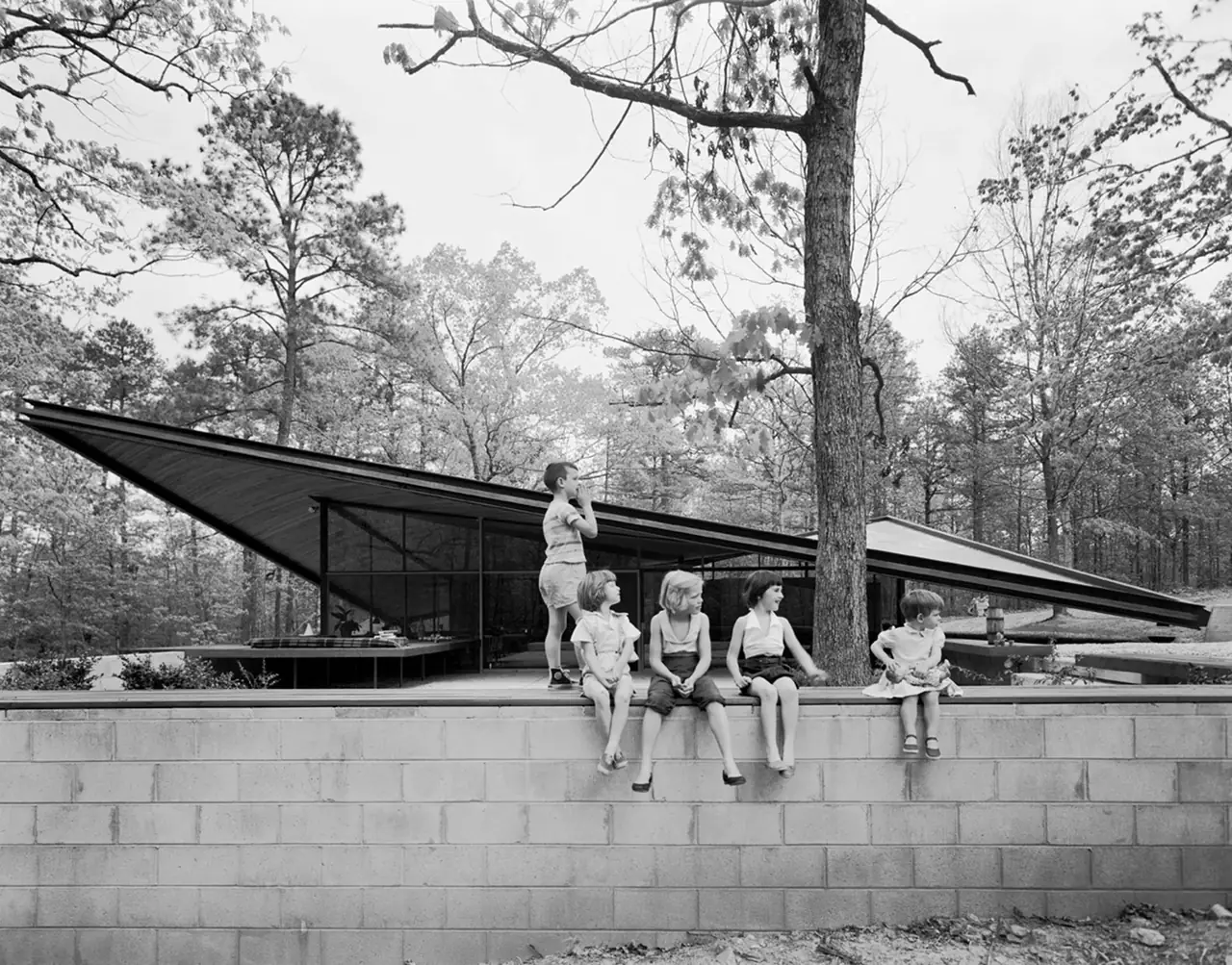 The Eduardo Catalano House in Raleigh, photographed by Ezra Stoller